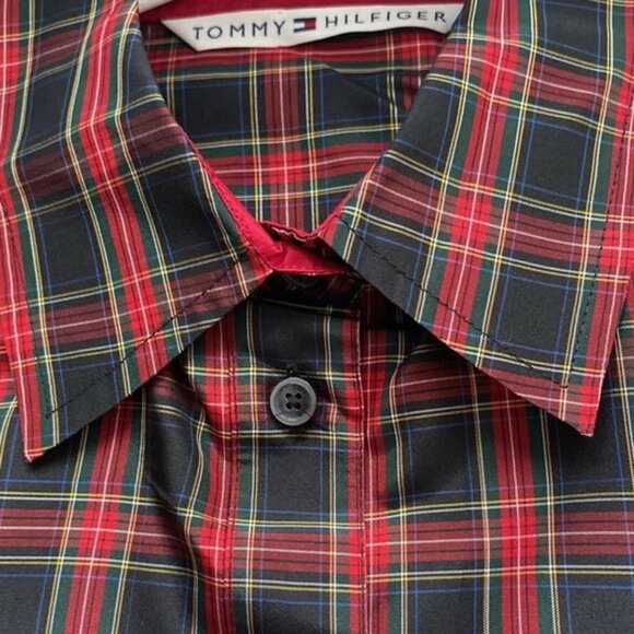 Tommy Hilfiger Structured Silk Women’s Button Up Size 8 shirt blouse - Picture 1 of 12